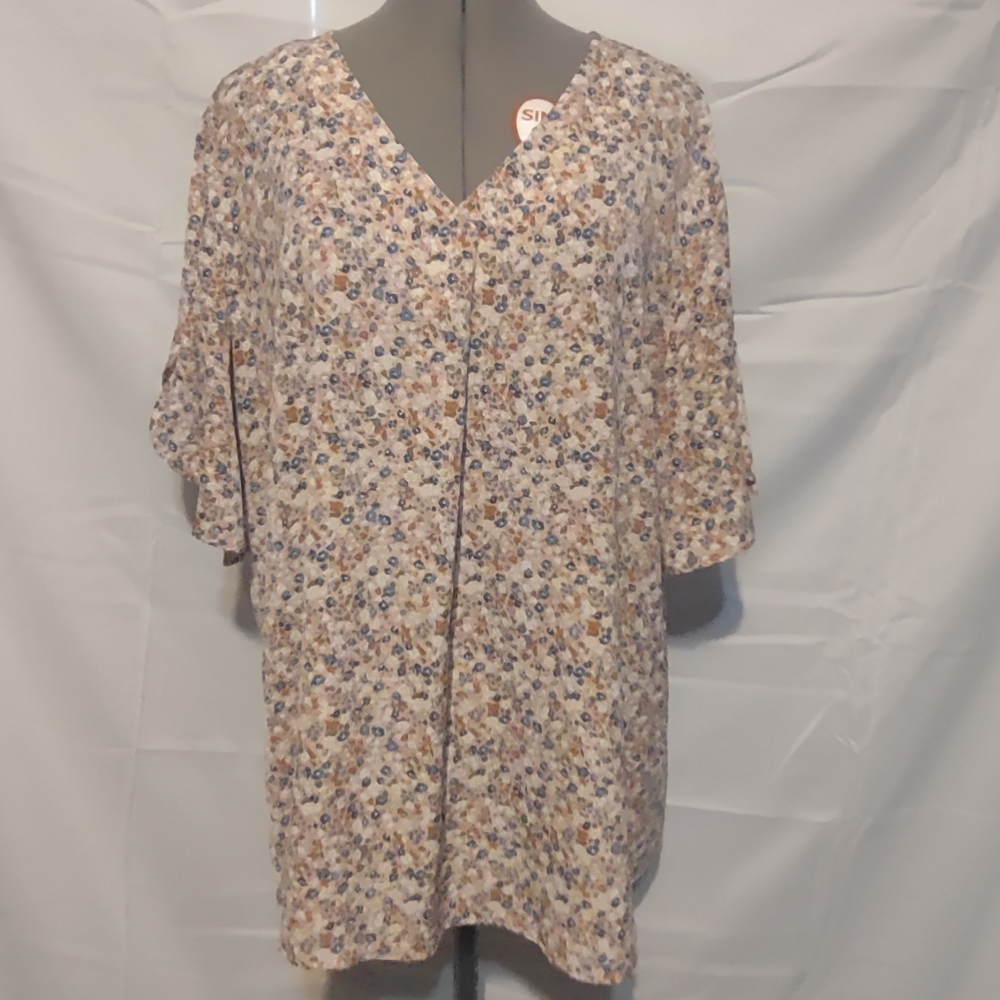 🍌 Beboonie Floral V-Neck Blouse 2XL